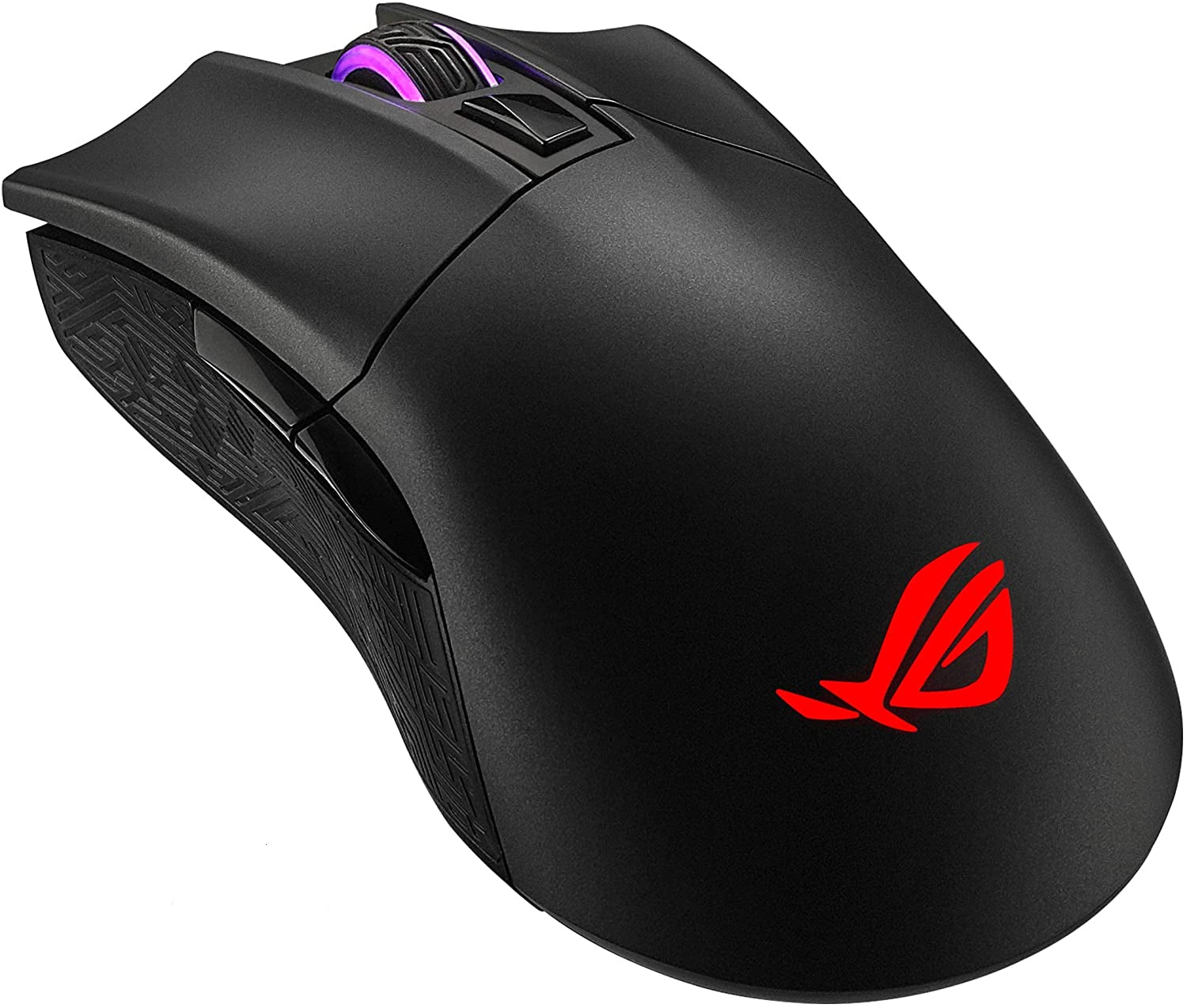 Optical Gaming Mouse for PC - ROG Gladius II | Right-Hand Grip | 12000 DPI Optical Sensor, 400 IPS, Omron Switches | 6 Programmable Buttons | Aura Sync RGB Lighting